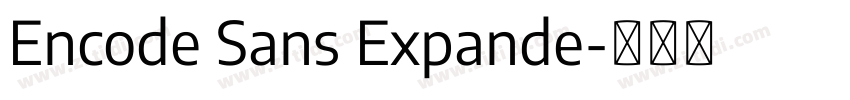 Encode Sans Expande字体转换